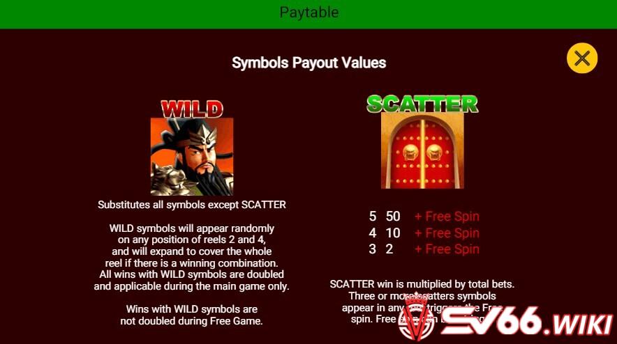 Emperor Gate SA SV66 là game slot được thiết kế với 5 cuộn và 50 dòng thanh toán